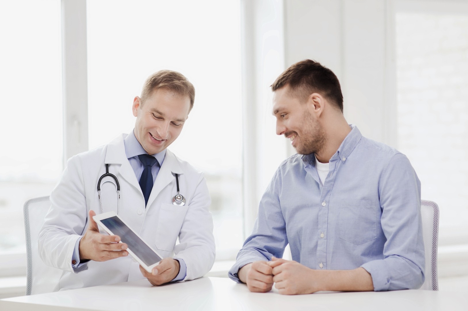 Doctor explaining test results to patient